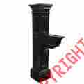 5805-bk 673995857463 5805-b Mayne Liberty Mailbox Post Black