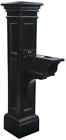 580500300 Mayne Mailbox Post Stand Mail Box Black Plastic 0673995857463