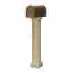 581700100 Mayne Mailbox Pedestal Plastic Post Cover Standard Address Mount Only Roadside Clay