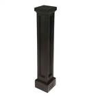 5817b Mayne Bradford Pedestal Mailbox Post In Black Finish Id