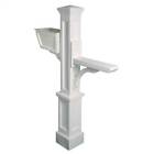 8141 5830w Mayne Westbrook Plus Mailbox Post In White Finish Id