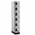 S-36161gry 6-tier Salsbury Industries 12 In W X 76 H 21 D Box Style See-through Designer