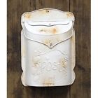 60009 Craft House Designs Aged Rustic White Post Box 842756096599