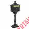 60425 Best Choice Products Heavy Duty Mail Box Security Aluminum Black Rural Cast Pony Horse Ship 715007560425