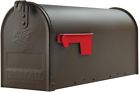 60666 Mailbox Bronze Galvanized Steel Residential Flags Medium 691171760666