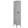 61155gy-u Salsbury Industries Standard Metal Locker Single Tier 1 Wide 5 Feet High 15 Inches Deep