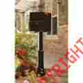 6200b-11 Architectural Mailbox Black Locking Mail Box Heavy Galvanized Steel Post Mount Or Column