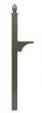 6215z Architectural Mount Post Ground Bronze Decorative Side Mailboxes