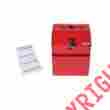 631-01-red Adir Corp Steel Suggestion Box W-lock Key Donation Collection Charity Office Metal Bank 815236012983