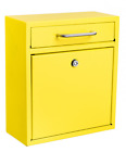 631-05-yel Adiroffice Locking Drop Box Wall Mounted Mailbox Medium 815236019692