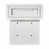 631-06-whi 631-06-blk Adiroffice Black Mailbox Letter Drop Box White