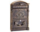 631-0804 Adirhome Steel Antique Bronze Multilingual Rustic Mailbox Frances 819598021331