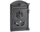631-0805 Adirhome Steel Coat Of Arms Rustic Mailbox Letter Mail Box