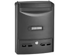 631-0806-blk 631-0806 Adirhome Steel Black Classic Retro Rustic Mailbox Letter 819598021362