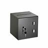 637-02-2-blk Adiroffice Black Acrylic Donation Box Ballot Cash Suggestion Comment