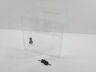 637-02-3-cr Adiroffice Acrylic Ballot Box Donation With Lock Clear