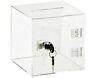 637-02-4 Adiroffice Clear Acrylic Donation Box Ballot Cash Suggestion Comment
