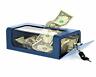 637-03-blu Adiroffice Blue Steel Home Donation Raffle Office Box 819598027418
