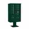 3414d-15grn 66.75 Salsbury Industries 14 Door High Unit Inches Double Column 15 Mb1 Doors 1 Pl5 And