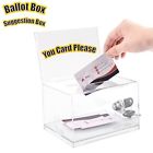 678279755916 Maxgear Acrylic Donation Ballot Box With Lock Clear