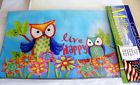 683963196661 Custom Decor Owls Live Happy Magnetic Mailbox Cover