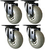 691043684496 Shepherd Hardware Headbourne Designer Casters Inch Soft Rubber
