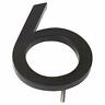Mhn-12-6-f-bk1 737276016007 Montague Metal Products Solid Aluminum Address House Numbers