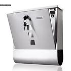 748389097630 Unbranded Stainless Steel Mail Slot Lock Box Wall