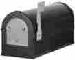 74930 Mailbox Heavy Duty Rural Residential Aluminum Silver Black Post Mount Eagle 660960474930