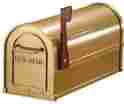 74947 Mailbox Heavy-duty Residential Rural Brass Finish Post Mount Standard 660960474947