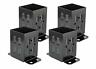 749652358359 Adler Fence Post Base Brackets Heavy Duty Steel