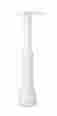 7507w-10 Architectural Mailboxes Brand New Basic Post With Decorative Cover White