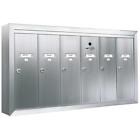 12506smsha 763128128062 Auth-florence Mailbox Surface Mounted Vertical 6-gang