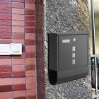 763310211046 Hifashion Wall Mount Mailbox Rust Proof Powder Coated