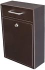 76452 Mail Boss Locking Mailbox Wall Mount With Lock 691171776452