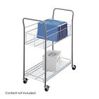7754 Safco Economy Mail Cart Mobile Silver New 073555775433