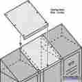 77888tn Salsbury Industries In-line Sloping Hood Filler Color Tan Size 1 In H X 15 W 18