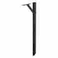 77909 Gibraltar Black Mailbox Post Rural Usps Mount Heavy Duty Metal Adjustable Arm Steel Mail 1 729884677909