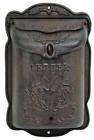 786295161748 Upper Deck Cast Iron Mailbox Metal Mail Box Wall Mount Lockable