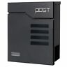 791378154210 Decaller Large Mailbox Wall Mount With Lock Modern