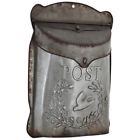 801106169468 Unbranded Beautiful Galvanized Metal Bird Post Mailbox Vintage