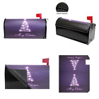 8044311p257c293s487 Christmas Holiday Magnetic Mailbox Cover Purple Tree Wra Multi