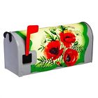 56574sp 808412272400 Imperial Poppies On Greenery Mailbox Cover