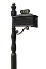 810792020069 Midatbox The Williamsburg Cast Aluminum Mailbox System Black