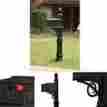 81288 Mailbox Post Combo Kit Black Plastic Outdoor Residential House Victorian Box New 642888981288