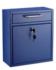 815236017629 Adiroffice Locking Drop Box Wall Mounted Mailbox Medium