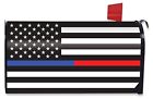 818138024399 Briarwood Lane Thin Blue Red Line Magnetic Mailbox
