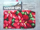 831941001579 Curbside Originals Holiday Poinsettias Christmas Magnetic Mailbox Wrap