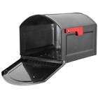 832794006452 Centennial Large Capacity Mailbox Metallic Pewter With Red