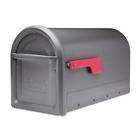 832794006988 Unbranded Architectural Mailboxes Post Mount Mailbox Graphite Red